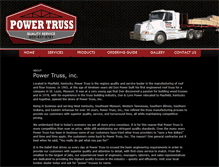 Tablet Screenshot of powertruss.com
